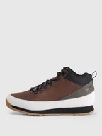 Buty zimowe męskie - 4F Buty przejściowe miejskie męskie - brązowe 40 - miniaturka - grafika 1