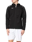 Bluzy męskie - Jako Classico Basic-męska kurtka z kapturem, czarny, s 6850 - miniaturka - grafika 1