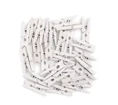 Spinacze i klipsy do papieru - [BS] KLAMERKI MINI WHITE 30SZT CEOZ-145  DALPRINT - miniaturka - grafika 1