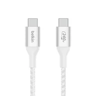 Kable USB - Kabel boost charge usb-c Belkin, 240w, 1m, biały - miniaturka - grafika 1