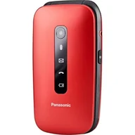 Telefony komórkowe - Panasonic KX-TU550 Czerwony - miniaturka - grafika 1