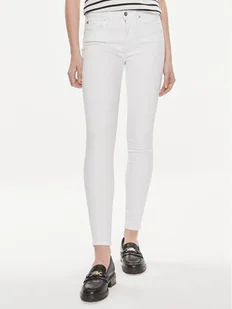 Tommy Hilfiger Jeansy WW0WW41295 Biały Skinny Fit - Spodnie damskie - miniaturka - grafika 1