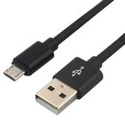 Kable USB - everActive Kabel przewód pleciony USB micro USB everActive CBB-1MB 100cm z obsługą szybkiego ładowania do 2,4A czarny CBB-1MB - miniaturka - grafika 1