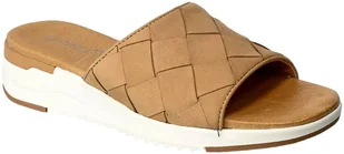 Klapki Caprice 9-27201-28 786 Almond Nubuc Skórzane_TN - CAPRICE - Klapki i japonki damskie - miniaturka - grafika 1