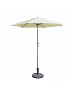 PARASOL OGRODOWY PLAŻOWY ŁAMANY ŚR.210 ECRU - Parasole ogrodowe - miniaturka - grafika 1