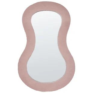 Boucle Lustro ścienne 112 cm Różowy PLANCHEZ - Lustra - miniaturka - grafika 1