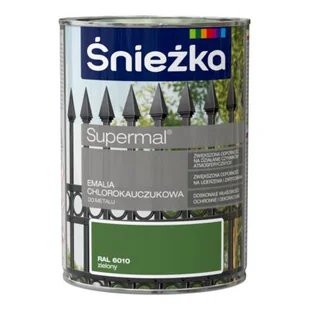 Emalia chlorokauczukowa Supermal zielona 900 ml Śnieżka - Emalie - miniaturka - grafika 1