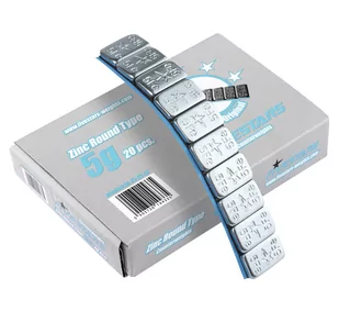 Ciężarki klejone Fivestars Round ocynk 5g 480szt - Akcesoria wulkanizacyjne - miniaturka - grafika 3