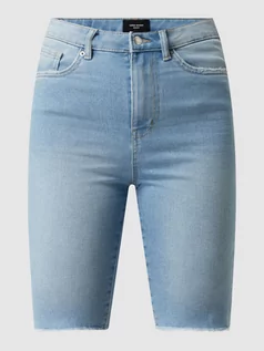 Spodenki damskie - Szorty jeansowe z dodatkiem streczu model ‘Loa’ - grafika 1