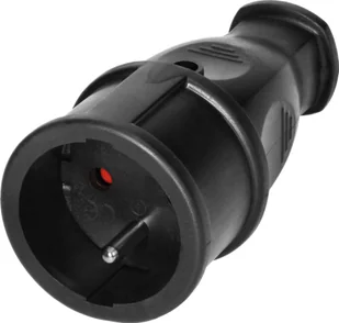 Orno Gniazdo warsztatowe 2P+Z z wygodnym chwytem, czarne, 12 szt. - Gniazdka elektryczne - miniaturka - grafika 1