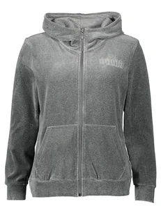 Puma Bluza "Essentials Plus Velour" w kolorze szarym - Bluzy damskie - miniaturka - grafika 1
