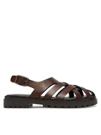 Sandały damskie - G-Star Raw Sandały WI34-23568-02 Brązowy - miniaturka - grafika 1