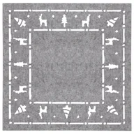 Obrusy i serwetki - Podkładka pod kubek filcowa Chojna 10 x 10 cm - miniaturka - grafika 1