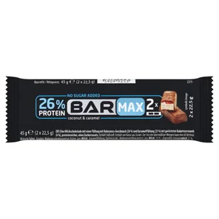 Bar Max Coconut & Caramel Czekolada mleczna 45 g (2 x 22,5 g) - Batoniki - miniaturka - grafika 1