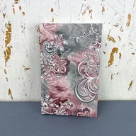 Notesy i bloczki - Notes notatnik A5 Soft Touch paisley szare - miniaturka - grafika 1