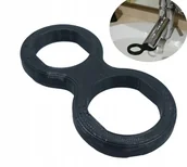 Baterie umywalkowe - Klucz do perlatora nierysujący bezpieczny 24 28 mm - miniaturka - grafika 1