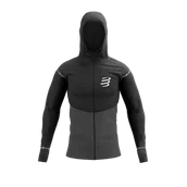 Kurtki męskie - COMPRESSPORT Kurtka biegowa męska WINTER INSULATED JACKET black - miniaturka - grafika 1