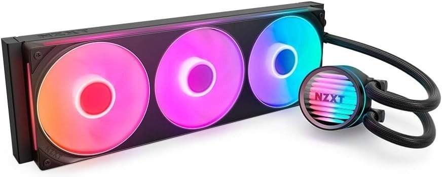 Chłodzenie wodne SilentiumPC NZXT Kraken Core 360 RGB Chłodzenie Wodne AIO LCD 3x120mm Czarny