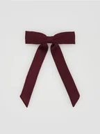 Ozdoby do włosów - Reserved - Spinka do włosów z kokardą - bordowy - miniaturka - grafika 1