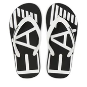 Klapki i japonki męskie - Japonki EA7 Emporio Armani 7X000659 AF22188 MC001 Czarny - miniaturka - grafika 1