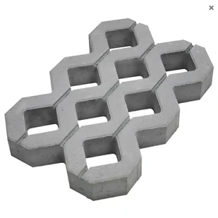 Płyta ażurowa MEBA 40 x 60 x 8 cm szary - Kostki brukowe i krawężniki - miniaturka - grafika 1