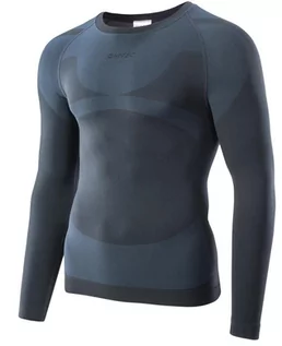 Pozostała odzież narciarska - Męska koszulka termiczna HI-TEC Ronin Top, grafitowy, r. XL - grafika 1