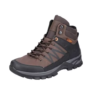 Buty trekkingowe męskie - Rieker Męskie buty trekkingowe B6844, brązowy, 45 EU - grafika 1