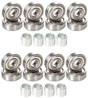 Akcesoria do skatingu - Łożyska RAVEN ABEC9 CHROME 608ZZ Komplet 16 sztuk - miniaturka - grafika 1