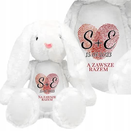 PRZYTULANKA Królik Prezent na ROCZNICĘ Własne IMIĘ