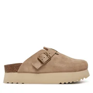 Klapki i japonki damskie - Klapki Scholl Justine F31578 Brązowy - miniaturka - grafika 1