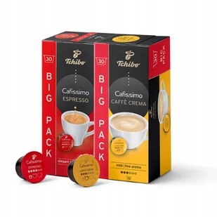 Tchibo kawa Cafissimo Caffe Crema Fine 30Kaps/Espresso Elegant Aroma 30Kaps - Kawa w kapsułkach i saszetkach - miniaturka - grafika 1