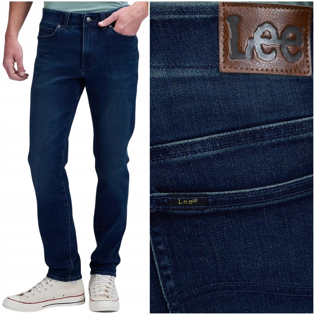 Lee SKINNY FIT XM Extreme Motion wygodne spodnie jeansowe rurki W33 L32