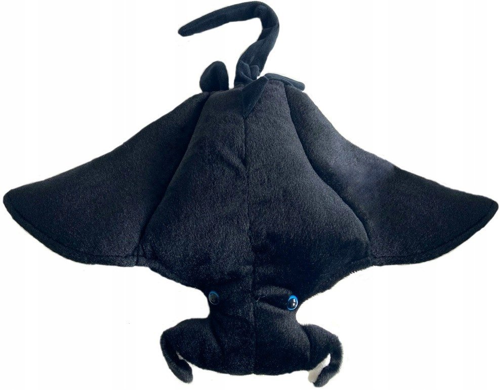 Maskotka Manta Płaszczka czarna - 33cm
