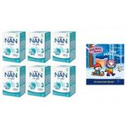 Mleko modyfikowane - Nestle Nan Optipro 3 Junior Produkt na bazie mleka dla dzieci po 1. roku Zgrzewka + Kicia Kocia i Nunuś. Jaka piękna zima! A. Głowińska GRATIS 6 x 650 g - miniaturka - grafika 1