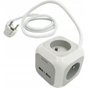 Przedłużacze i rozgałęźniki - Brennenstuhl przedłużacz biurkowy kostka USB 1150101 - miniaturka - grafika 1