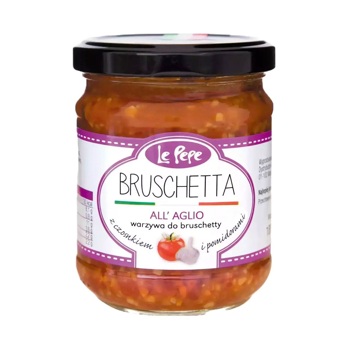 Warzywa Do Bruschetty Z Czosnkiem I Pomidorami 180 G Le Pepe