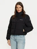 Kurtki damskie - Guess Jeans Kurtka zimowa W4BL20 WGII2 Czarny Regular Fit - miniaturka - grafika 1