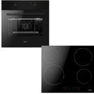 Zestawy AGD - Zestaw AGD do zabudowy Amica Piekarnik elektryczny ES06117B + Płyta ceramiczna PC6400ZH - miniaturka - grafika 1