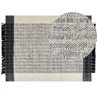Dywany - Dywan wełniany 160 x 230 cm biało-czarny KETENLI Lumarko - miniaturka - grafika 1