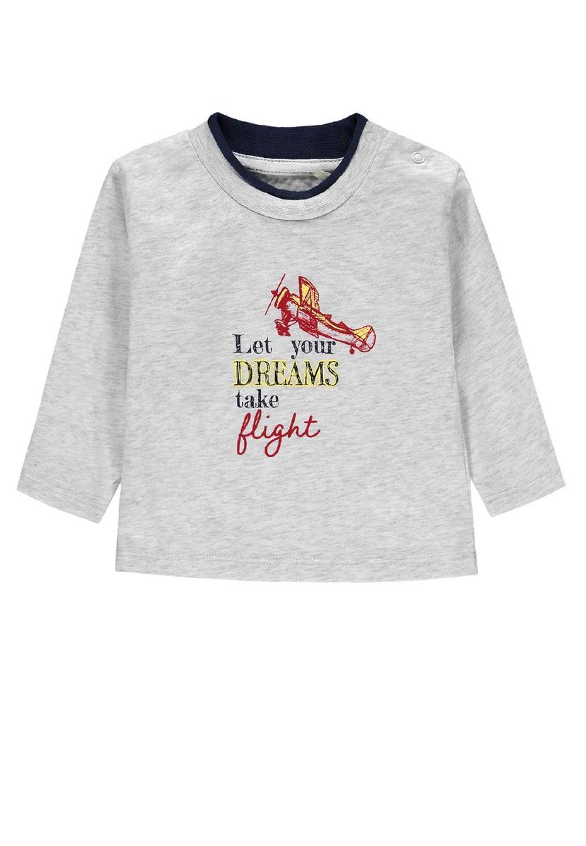 Chłopięca bluzka z długim rękawem, granatowy, Kanz