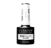 Lakiery hybrydowe - Claresa Top Milky Lakier hybrydowy mleczny 5ml - miniaturka - grafika 1