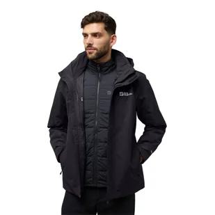 Męska kurtka 3w1 Jack Wolfskin ROMBERG 3IN1 JKT M Phantom - S - Kurtki męskie - miniaturka - grafika 1