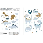 Okleiny - Zestaw naklejek Dinozaury 50 x 70 cm - miniaturka - grafika 1