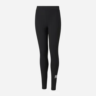 Młodzieżowe legginsy sportowe dla dziewczynki Puma Ess Logo Leggings G 587035-01 140 cm Czarne (4063697162303) - Spodnie i spodenki dla dziewczynek - miniaturka - grafika 1