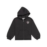 Odzież sportowa dziecięca - Bluza na zamek dla Dziewczynki MIDNIGHT Czarny - miniaturka - grafika 1
