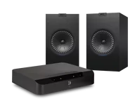 Zestawy stereo - Bluesound POWERNODE EDGE (czarny) + Q350 (czarny) - miniaturka - grafika 1