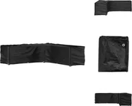 Pokrowce na meble ogrodowe - vidaXL Pokrowiec na meble ogrodowe w kształcie litery L 20 oczek 300x300x90 cm - Pokrowce ochronne na meble ogrodowe - miniaturka - grafika 1
