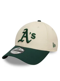 New Era Czapka z daszkiem Colour Block 9FORTY Oakland Athletics 60595214 Beżowy - Czapki męskie - miniaturka - grafika 1