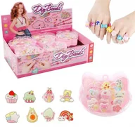 Zabawki interaktywne dla dzieci - Zestaw piękności pierścionki 12szt - miniaturka - grafika 1