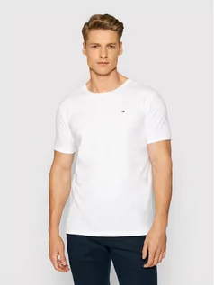 Koszulki męskie - Tommy Hilfiger T-Shirt 2S87904671 Biały Regular Fit - grafika 1